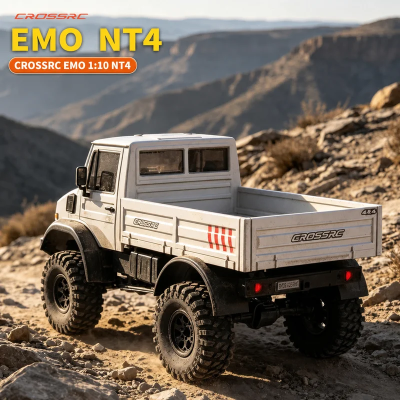 CROSSRC EMO 1:10 NT4 Unimok Climbing Car Differential Dual-Speed Waterproof Hardcore Off-Road RC Electric Simulation Toy RTR