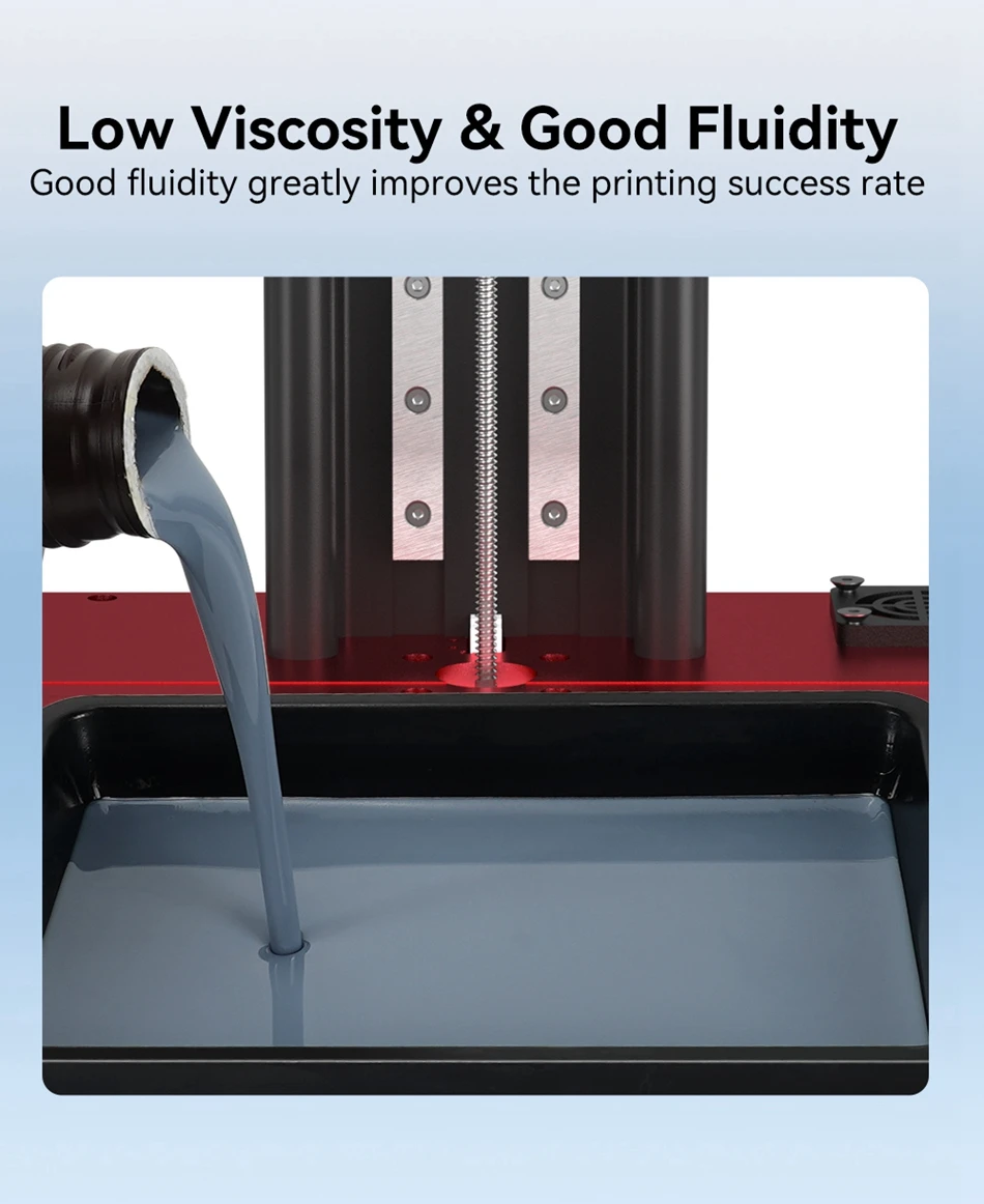 Kingroon Wasser wasch harz 22lbs 405nm Standard Photo polymer Wasser wasch bares Harz für LCD 3D-Drucker hochpräzise 5kg 10kg – Detail 5