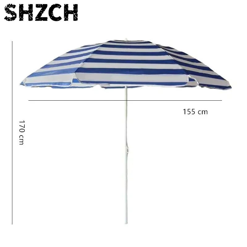Beach Umbrella Outdoor Parasol Large Stand Umbrella Large Sun Courtyard Commercial Umbrella Advertising