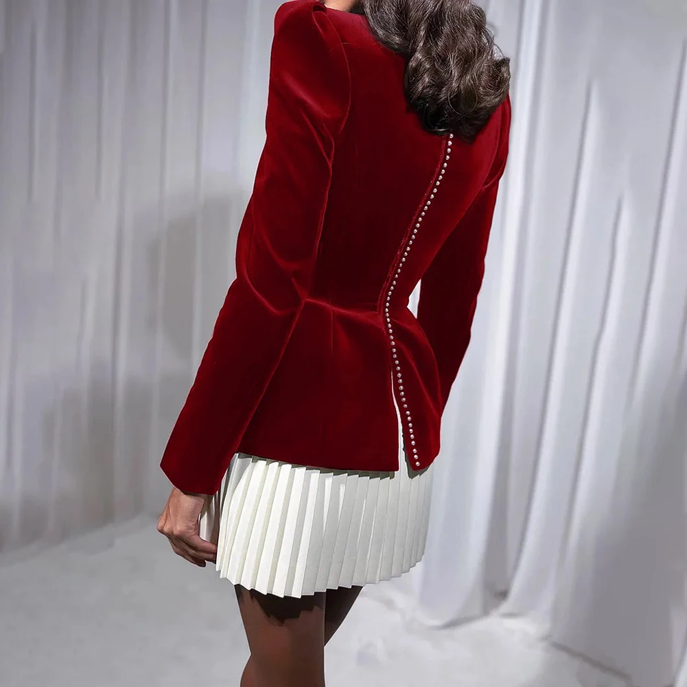 

Pleated Dress Square Collar Dress Casual Outings Casual Vacation Dress Polyester Material Dress For Daily Wear