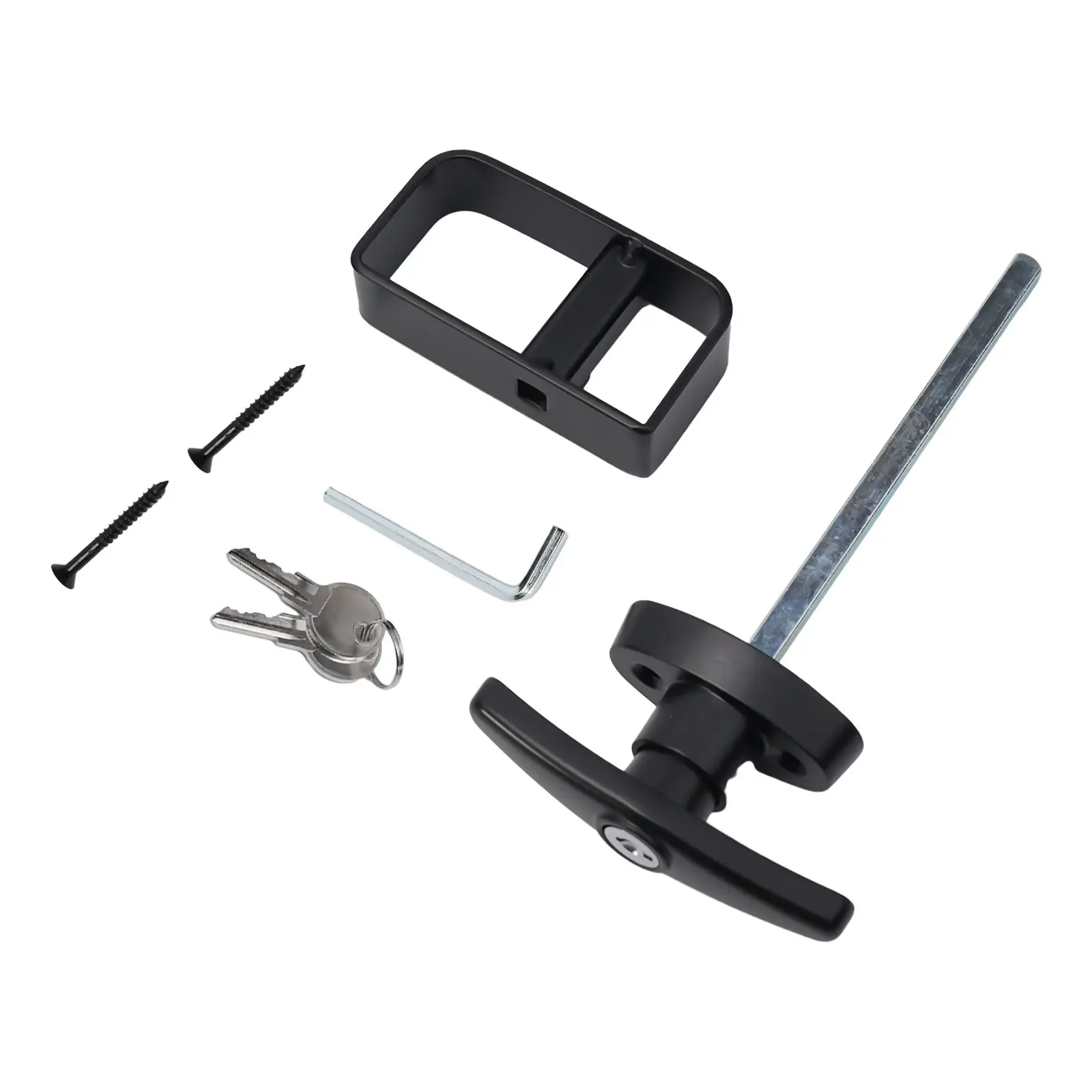 

Набор замков с Т-образной ручкой, дверной замок для сарая с 2 ключами, 5-1/2 дюйма, стержень для сарая, сарая, дверной замок из цинкового сплава, вращающийся замок для деревянной двери