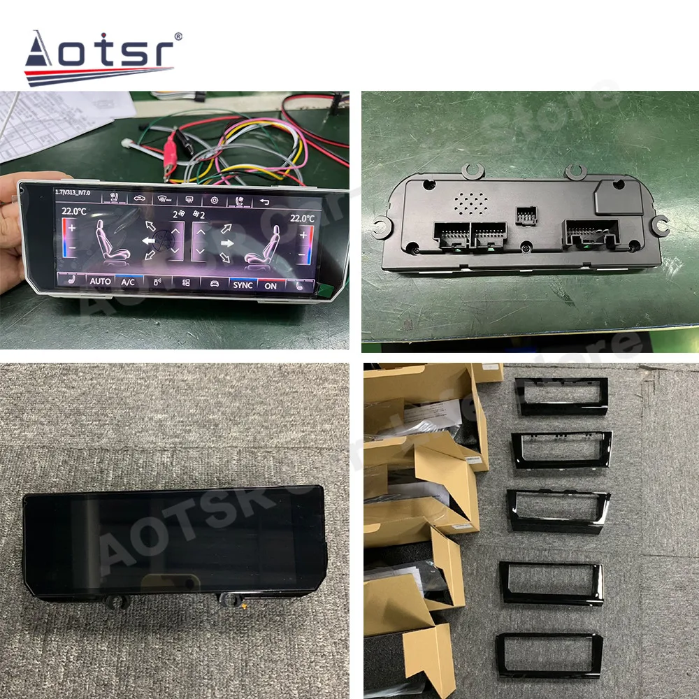 6.9 Inch Air Conditioner For Volkswagen VW Bora Golf Lavida Magotan Passat Sagitar Tayron Tiguan AC Panel Receiver IPS Head Unit