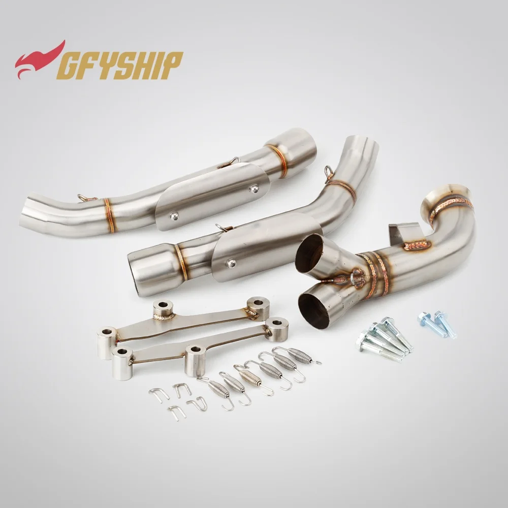 Motorcycle Exhausts Middle Link Pipes Slip-on For KTM DUKE 790 2018 2019 2020 890 DUKE R 2021 2022 2023