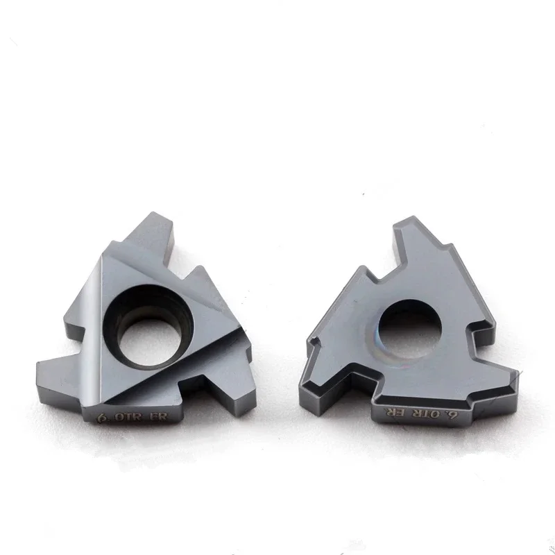 10pcs 16IR 16ER 22IR 22ER 1TR 1.5TR 2TR 2.5TR 3TR 4TR 5TR 6TR 카바이드 스레드 인서트 사다리꼴 스레드 선삭 공구 블레이드