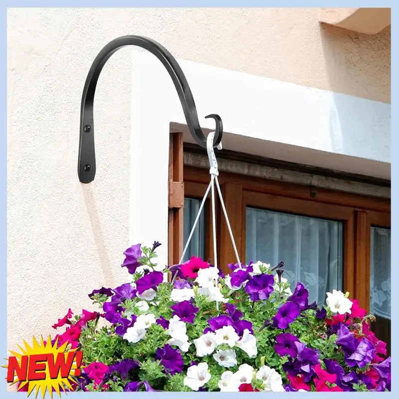 

AT14 Black Curved Plant Hanging Hooks For Bird Feeders, Flower Baskets, Indoor & Outdoor Use