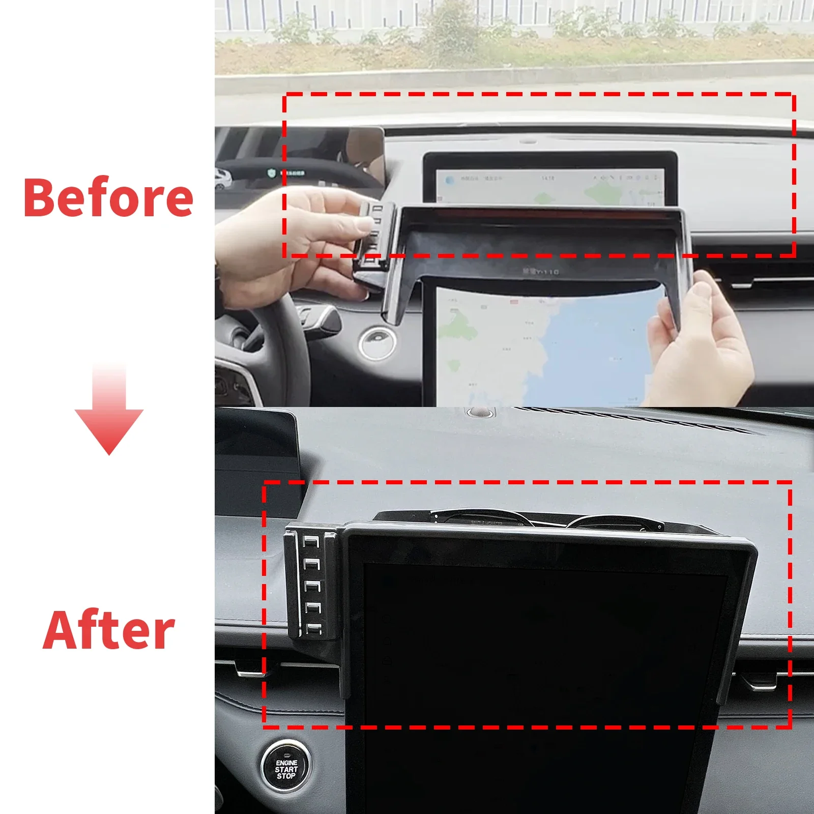 

fit for Changan Lamore 2023 2024 2025 Custom Fit Phone Holder Mount Dashboard Screen Base No Drill Car​​ accessoires