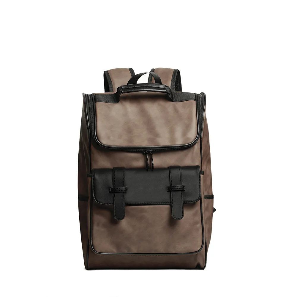 

Men's new vintage backpack casual backpack fashionable versatile backpack student backpack large capacity soft leather backpack