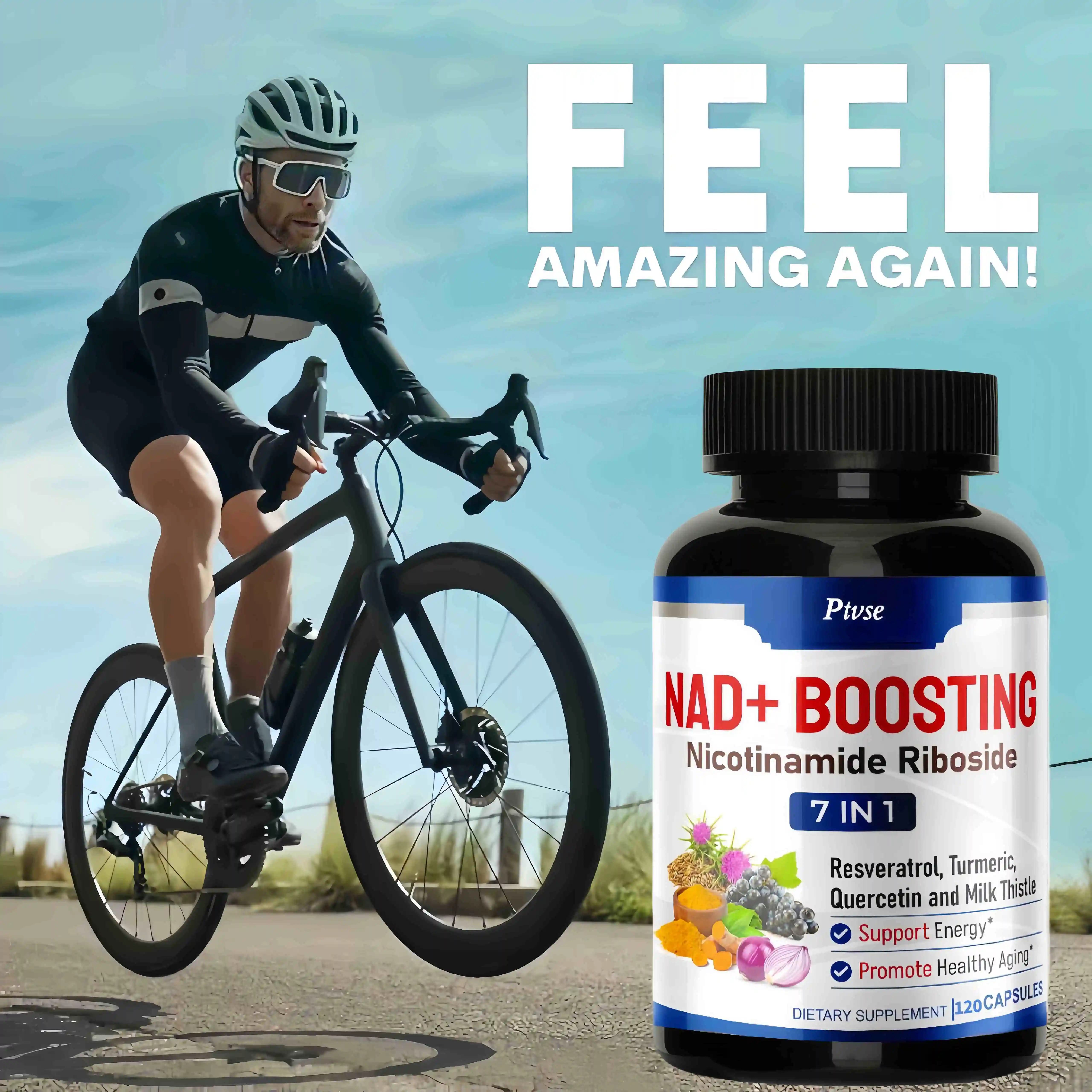 NAD+ Supplements Nicotinamide Riboside Alternative for Men&Women Anti Aging Natural NAD+Booster for Longevity & Cellular Health