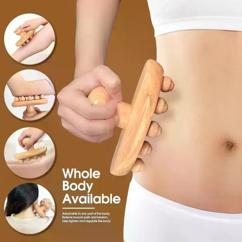 

Деревянные массажные инструменты для фасциального массажа, деревянная массажная щетка, инструмент для коррекции фигуры Гуа Ша, для разглаживания меридианов и массажа