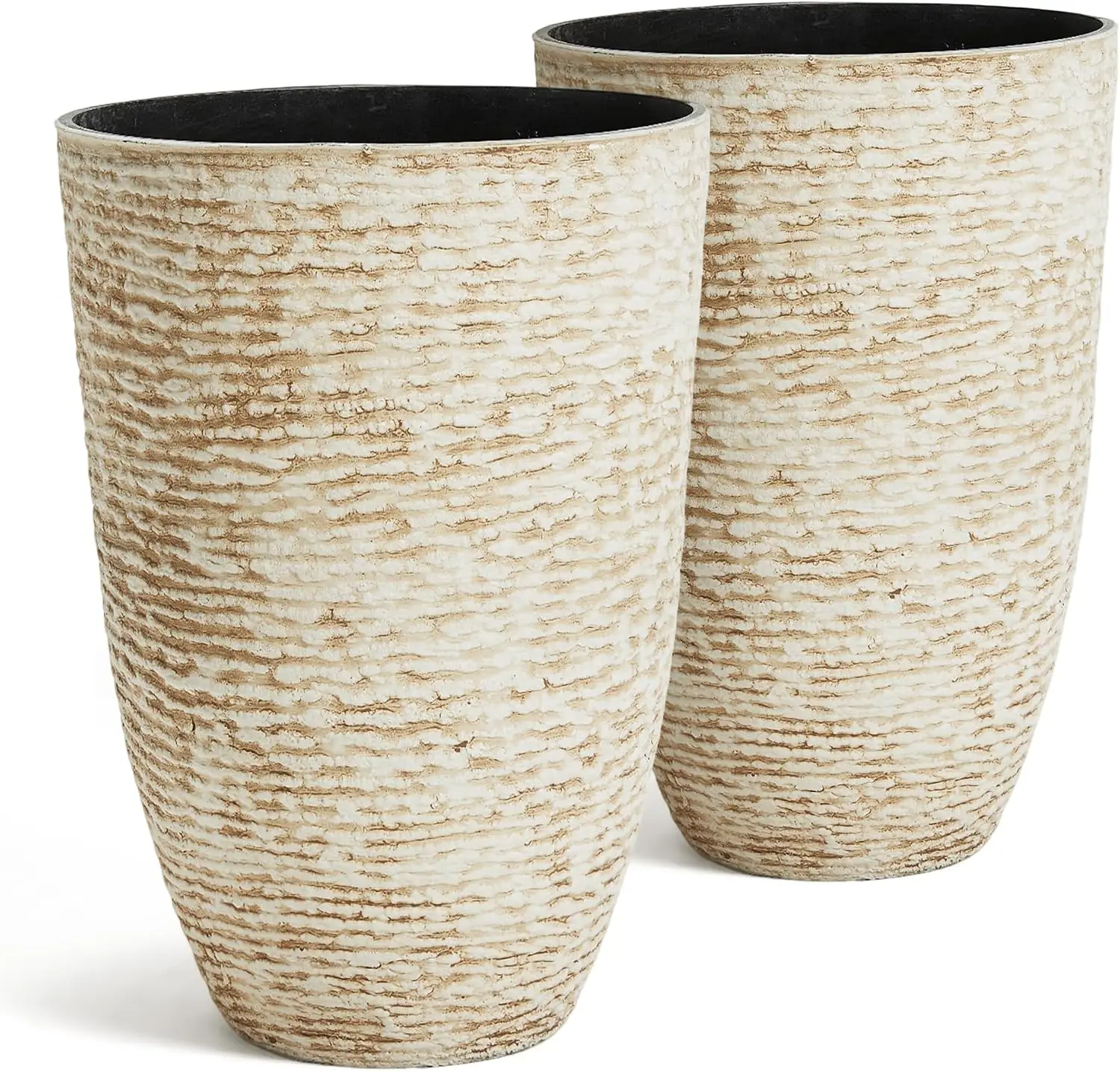 9 Gallon Tall Round Planters Set of 2-14