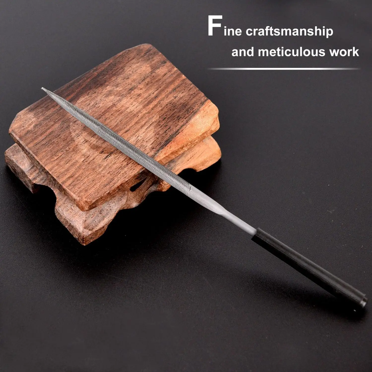 5/6/10PCS Steel Needle Files Fast Material Removal Flat Files Tools for Fine Sanding and Detailing for Metal Glass and Stone