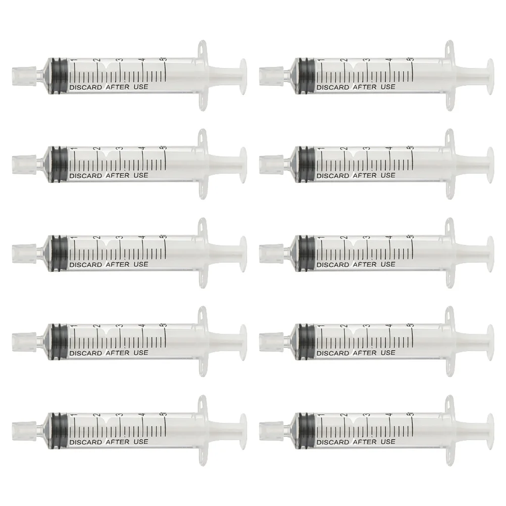 

10pcs Liquid Perfume Dispenser Syringe Refillable Perfume Syringe(5ML) jeringas de 10ml transferring liquids syringe