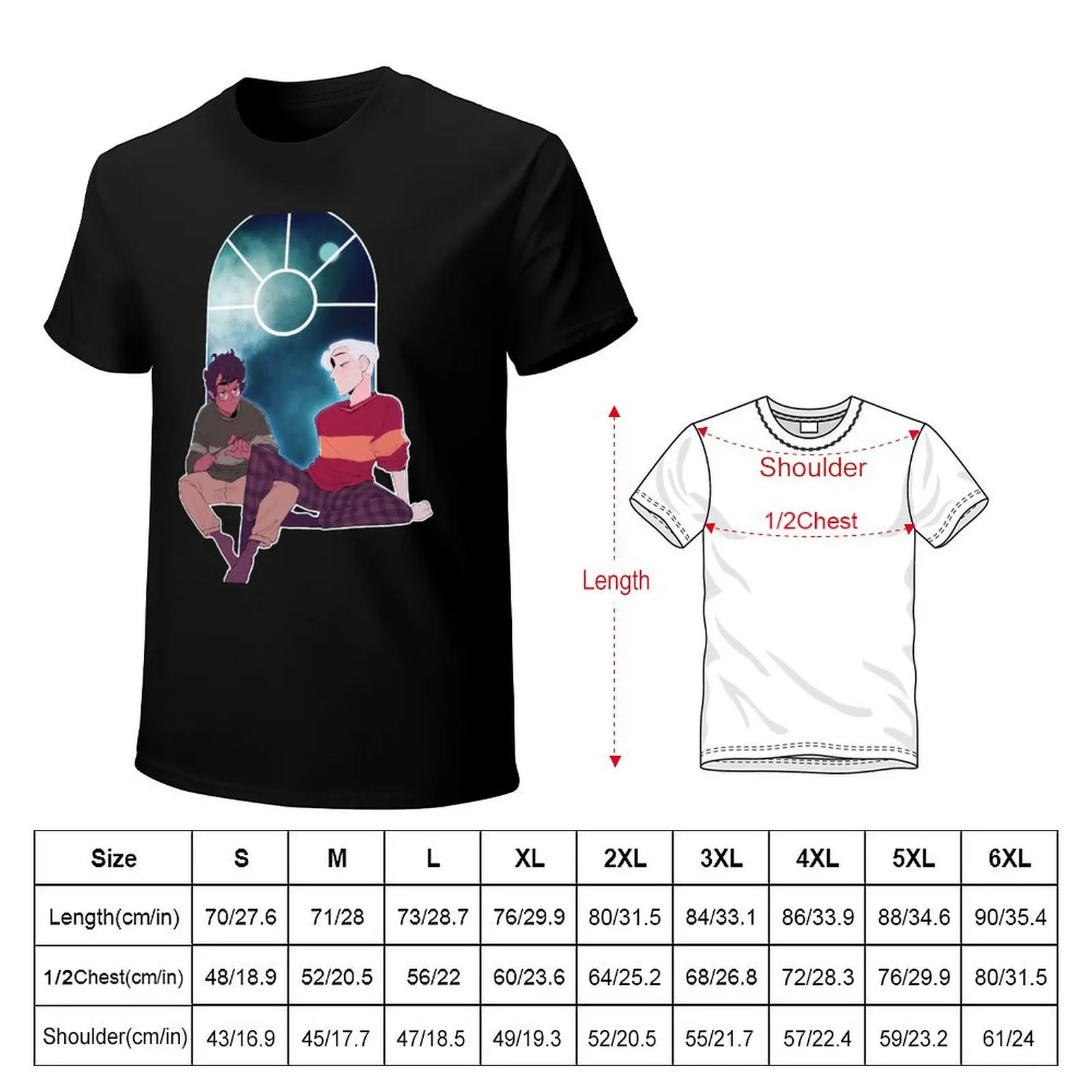drarry windowsill T-Shirt Basic Plain Tee for Spring and Summer
