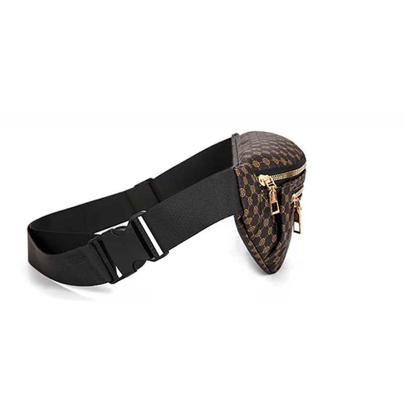Práctico y versátil bolso de cintura con estampado, correa ajustable multicolor, ligero para uso diario, bolso elegante funcional informal