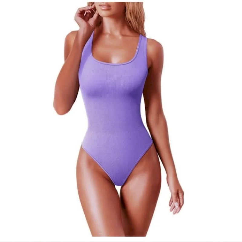 

Женские комбинезоны, однотонные облегающие женские боди с круглым вырезом, сексуальные футболки, облегающая одежда без рукавов в американском стиле ретро для женщин, комбинезоны