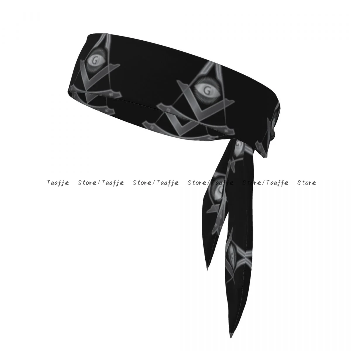 

Head Tie Bandana Masonic Square And Compass Symbol Head Scarf Wrap Outdoor Sports Sweatband