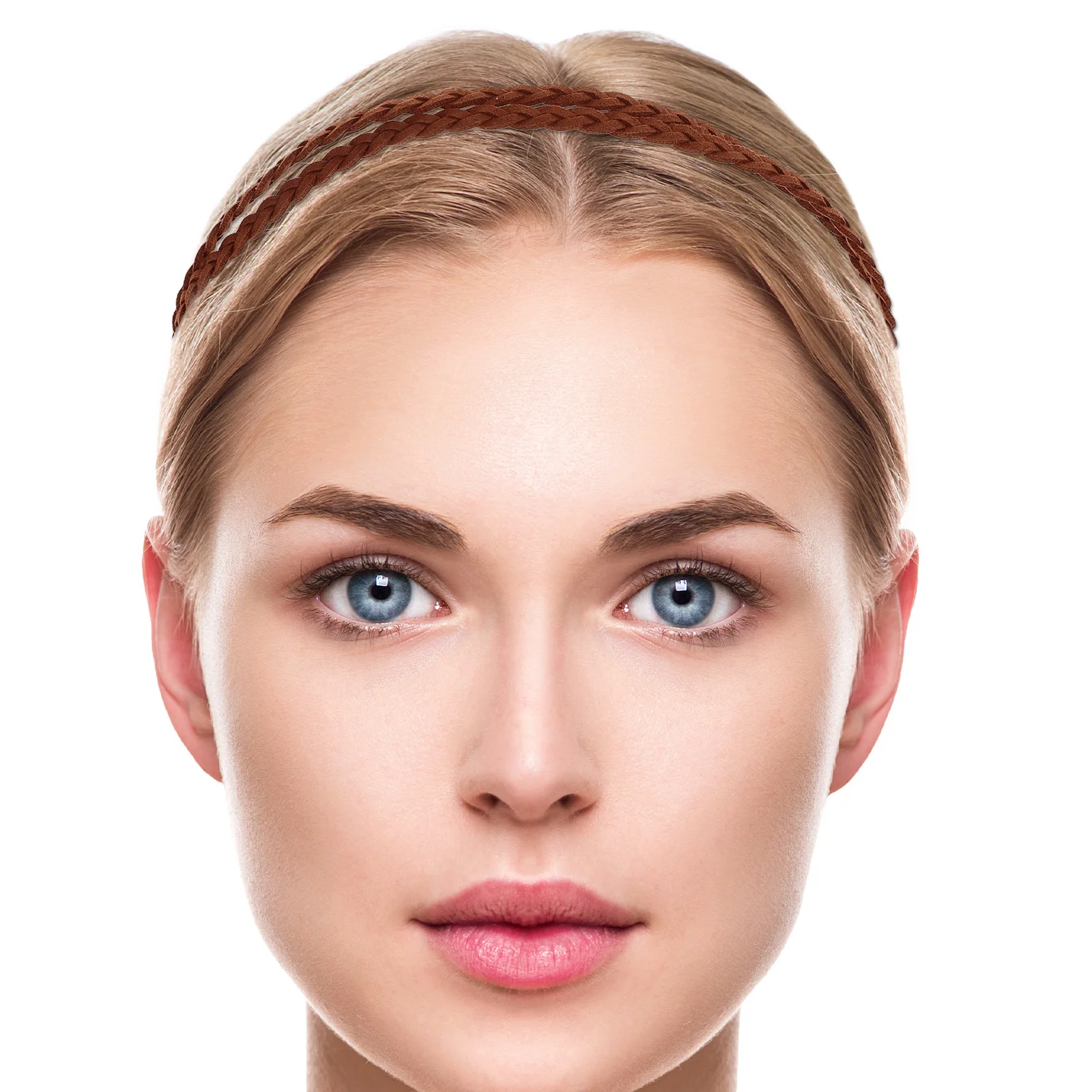 

Candy Color Twisted Braid Headband Hand-Woven Retro Suede Hair Band for Women Daily Wear Party Wedding Decoration