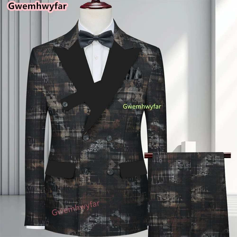 

Gwenhwyfar Men's clothing Luxury Jacket Pants Vest Male Clothing Slim Fit Costume Homme Blazer Wedding Groomsmen Men Suits