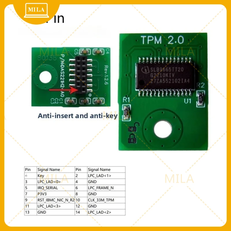 For TPM Module TPM2.0 Security Processor AXXTPME Trusted Platform Module