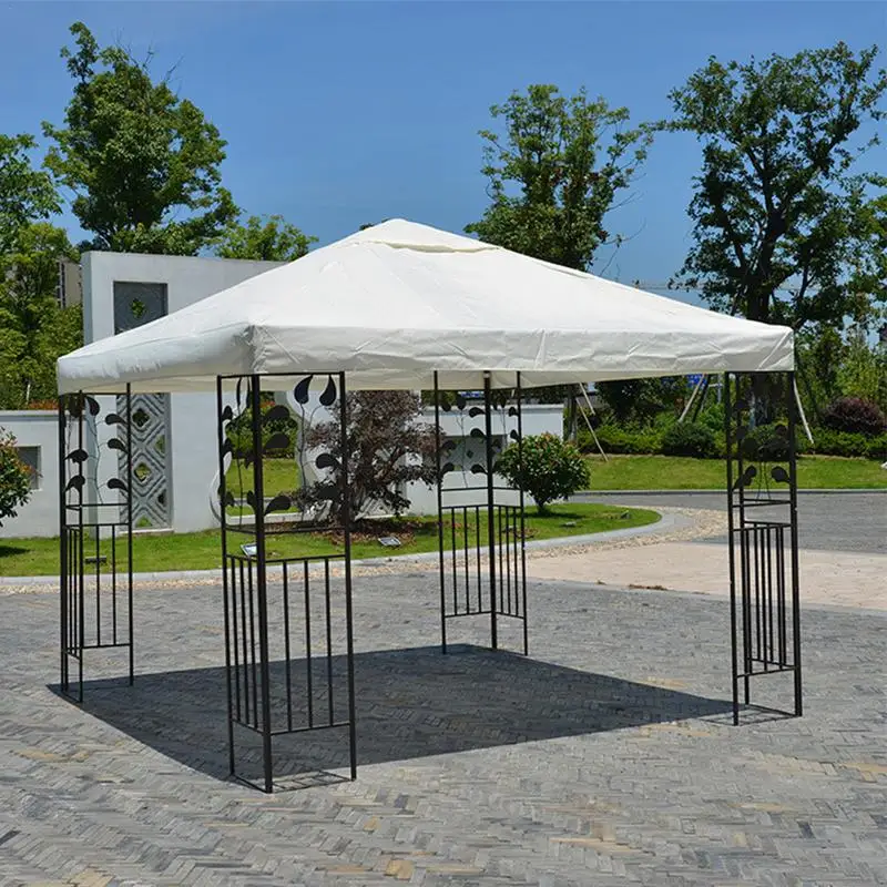 3X3 M Canopy Top Cover Replacement Four-Corner Tent Cloth Foldable UV Protection Patio Pavilion Replace Gazebo Canopy Top Cover