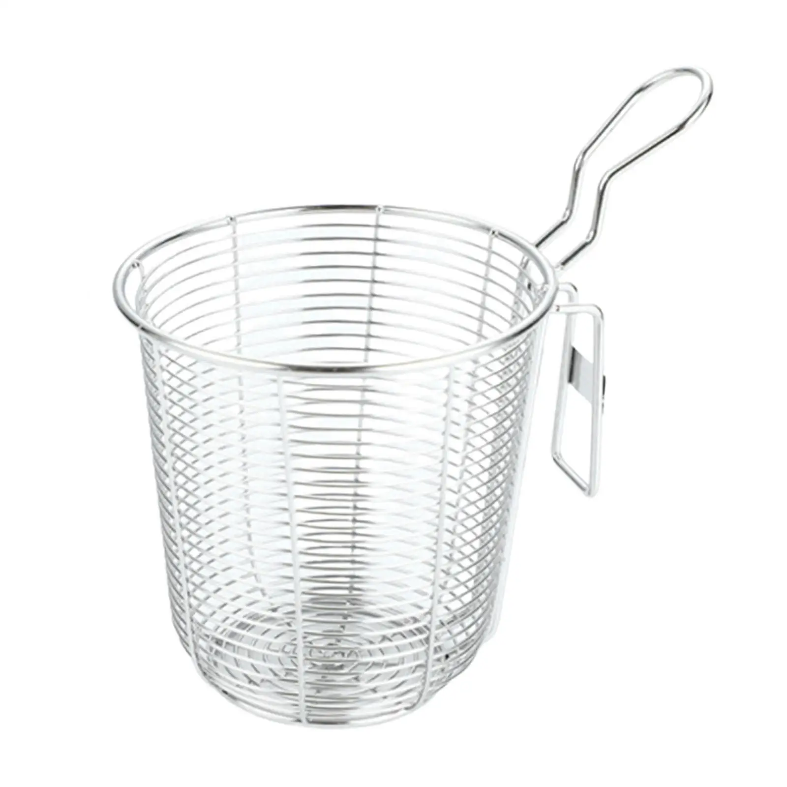 

Food Colander Basket Noodle Strainer Basket Portable Kitchen Utensil Wire Fry Basket Deep Frying Basket for Frying Camping