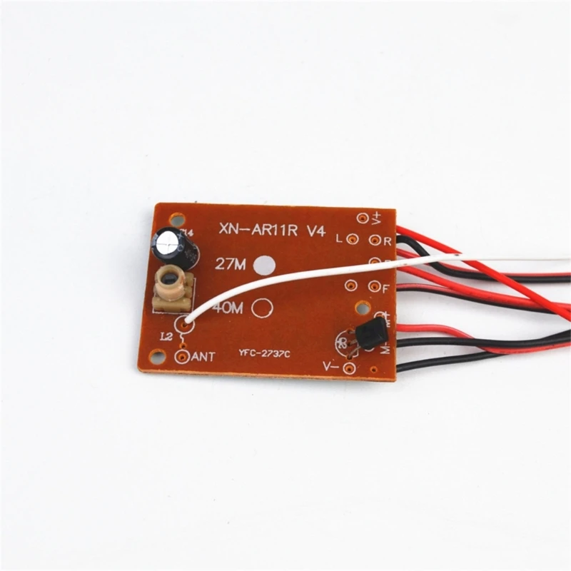 Placa circuito controle remoto transmissão sinal estável 5ch 27mhz para peças brinquedo design plástico longa
