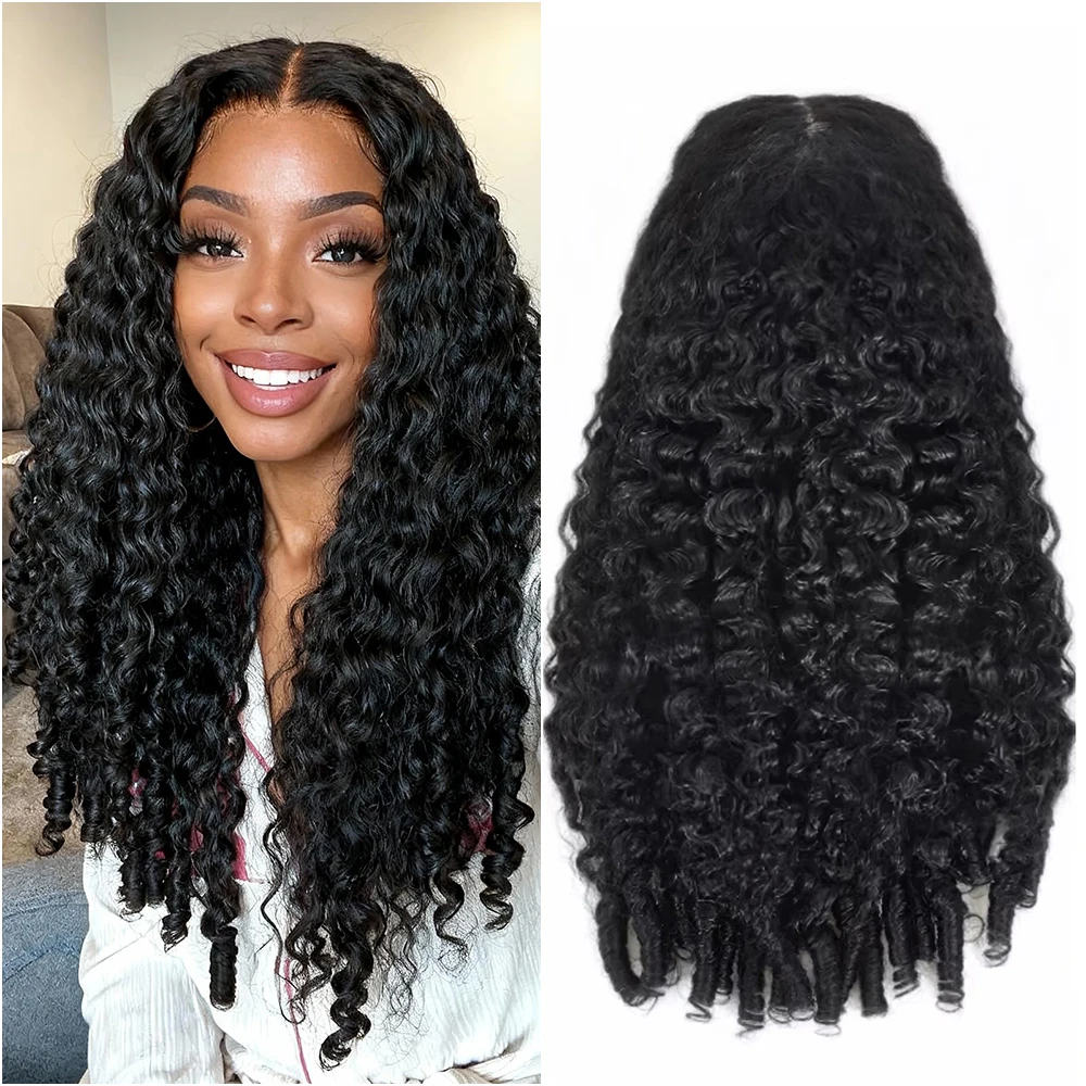 

200 Density 13x6 Transparent Burmese Curly Wave Full Lace Frontal Wigs Human Hair 38 40 Inch 13x4 HD Lace Front Wigs For Women