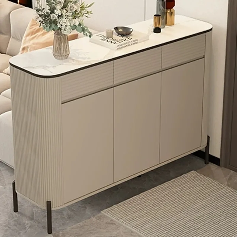 

Interior European Shoe Rack Vintage Entryway Cabinet Space Saving Safe Shoe Rack Storage Narrow Sapateira Ornaments Home Decor