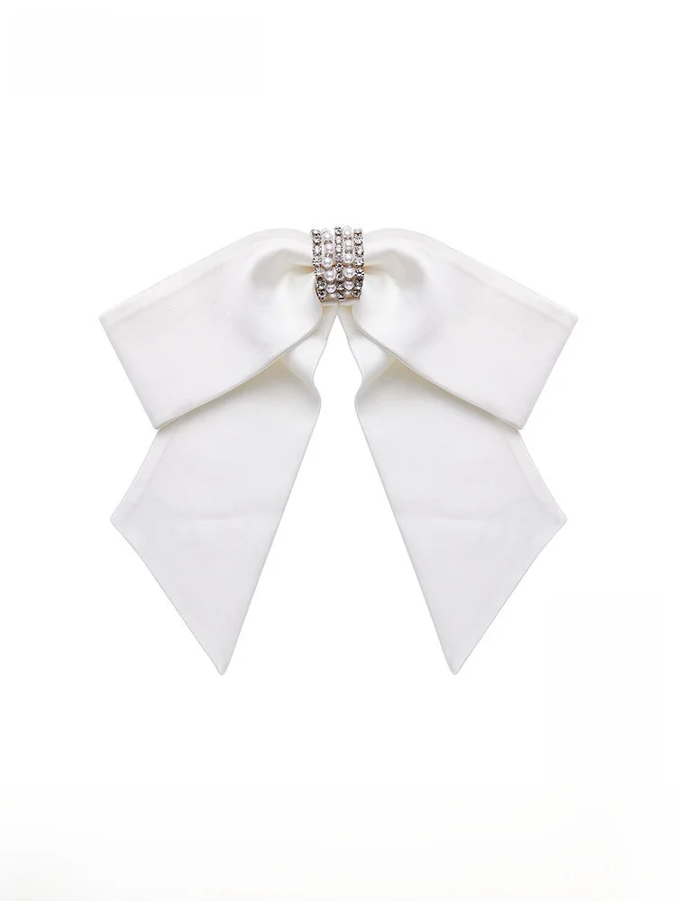 

Nana Jacqueline Satin Pearl Knot Hair Clip Women's Hair Accories Diamond Chain Original Design Faion Jewelry