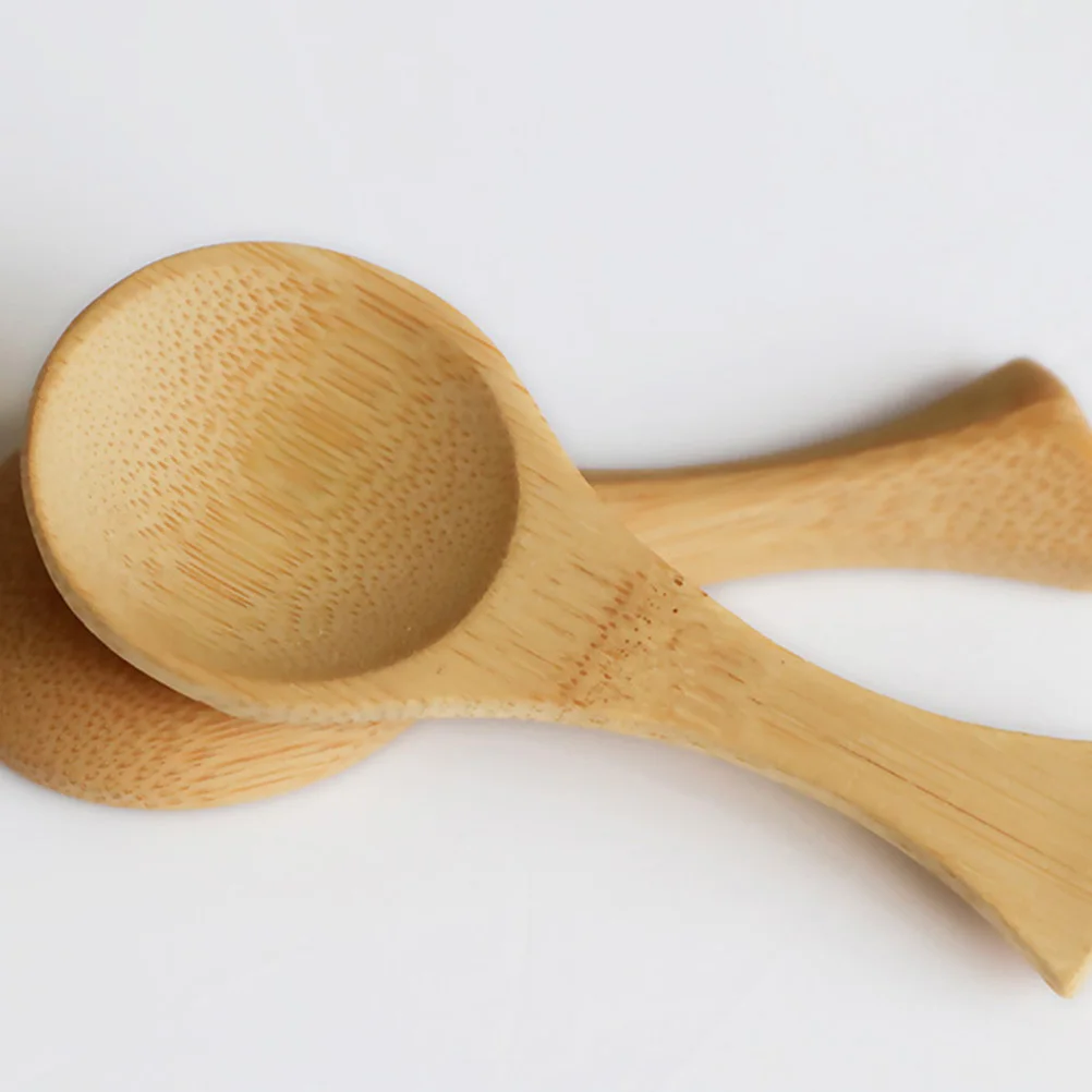 

1Set Bamboo Tea Spoons Smooth Kitchen Scoops Multipurpose Use for Tea Milk Powder Jam Salt Assorted