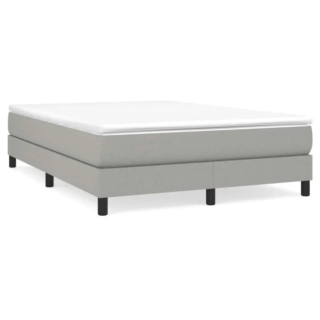 Light Gray Full Fabric Bed Frame (Mattress Not Included) - US Shipping Only