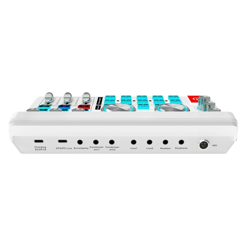 H9 Audio Mixer USB External Sound Card Headset Microphone Live Broadcast Sound Card For Mobile Phone Computer