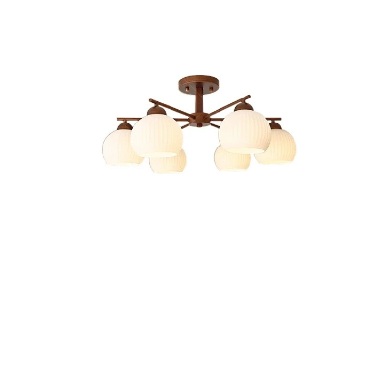 

Chandelier glass classic eye protection low floor atmosphere French wrought iron room bedroom light