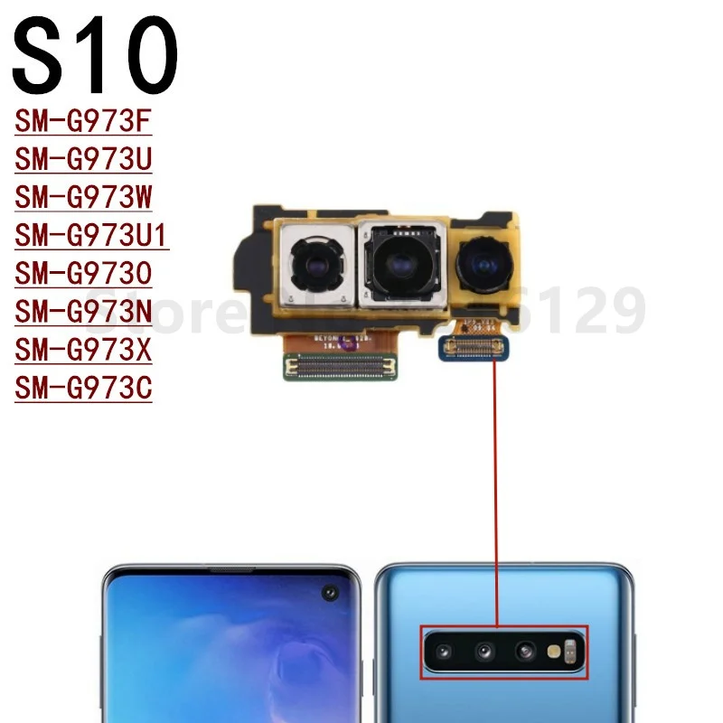 Front Camera For Samsung Galaxy S10 5G Plus Lite S10E G970F G973F G975F G977F G770F Main Rear Back Camera Flex Cable