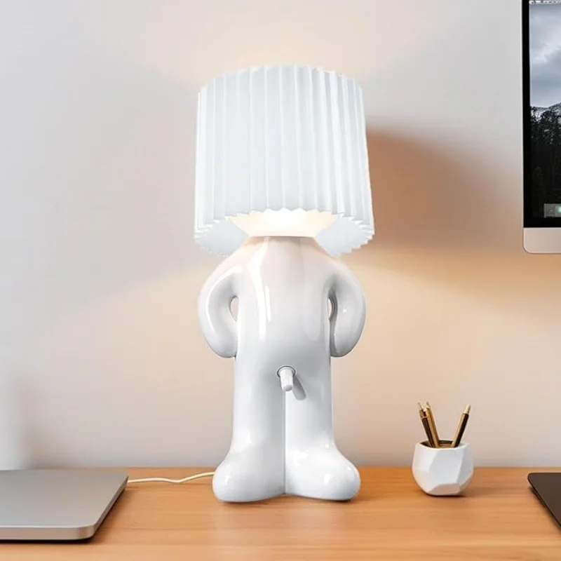 Shy Boy With Hat Shaped Home Bedroom Desk Nightstand Decor Creative Funny For Women