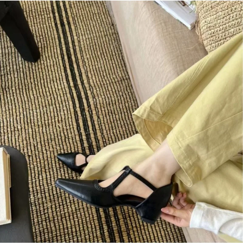 2026Will&Zest Yellow Pumps T-Strap Patent Leather  Drag Queen Shoes Burgundy Chunky  Jane Parkside Block Sandals Women view 5
