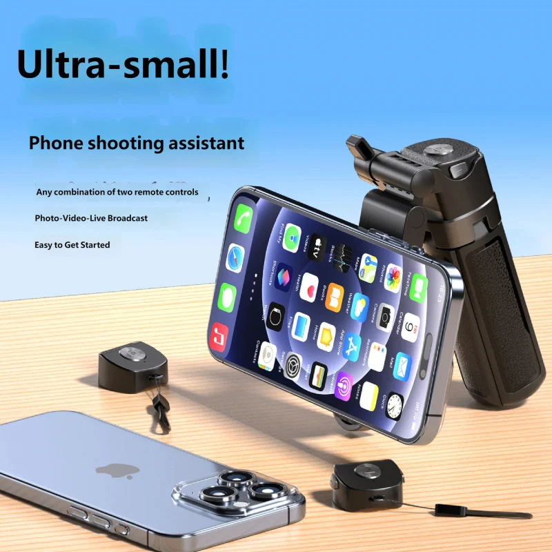 Magnetic Selfie Stick Tripod Anti-shake Extendable Phone Holder for Live Streaming Vlog Zoom Travel iPhone Samsung Android