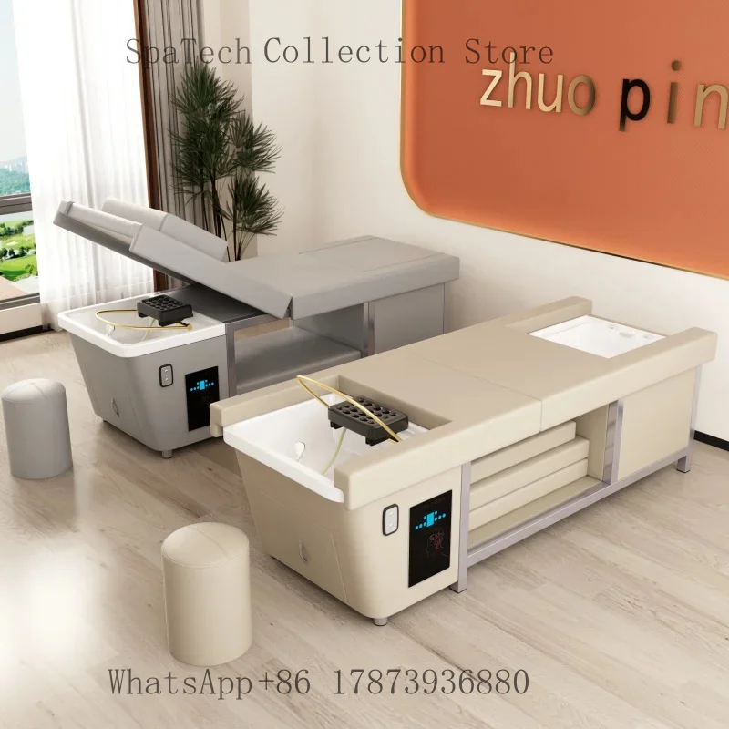 

Multi-functional Head Spa Pedicure Shampoo Bed with Thai Foot Massage for Salon