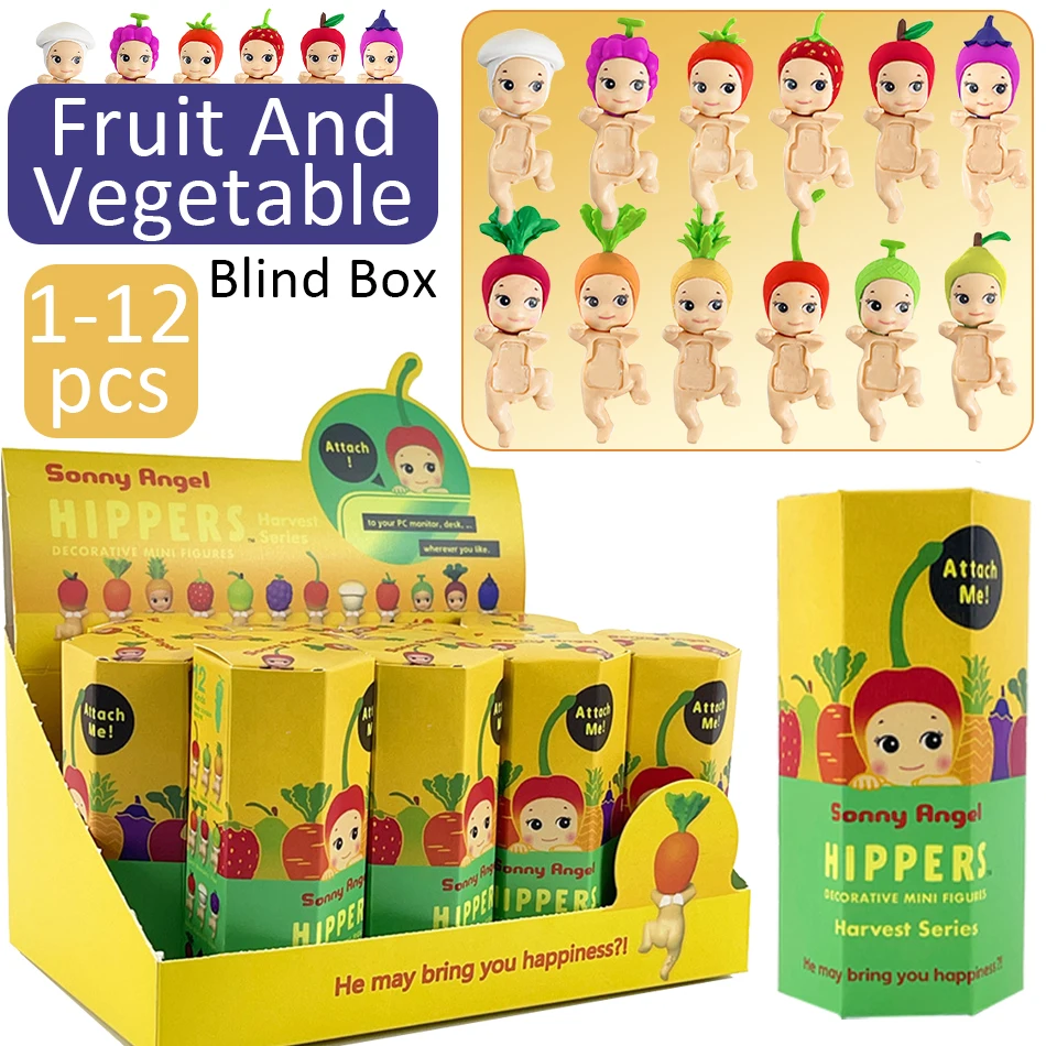 

Sunny Angel Hippers Fruit And Vegetable Series Blind Box Anime Figures Ornaments Dolls Fans Desktop Car Christmas Gift
