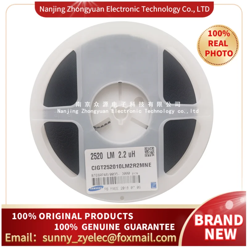 

CIGT252010LM2R2MNE SAMSUMG RF Inductors - SMD CIGT,Thin Film,1008,2.2uH,1.0,7 embossed,-20 20% 100% ORIGINAL IN STOCK