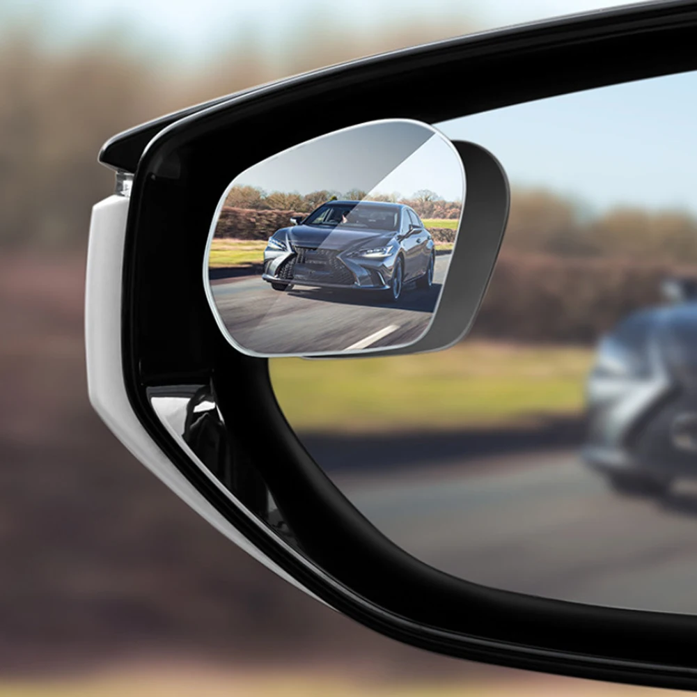 for hd Convex Mirror Adjustable Car Mirror For Safer Driving Black 360 Viewing Angle Compact Design Easy Installation