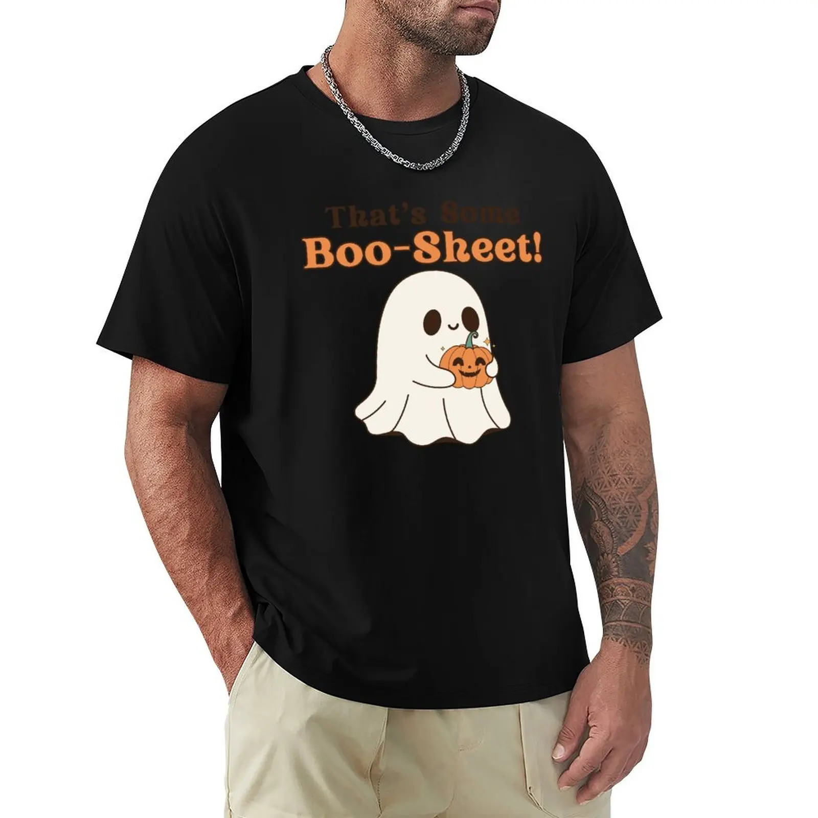

Boo-Sheet! T-Shirt quick-drying sports fans mens graphic t-shirts anime