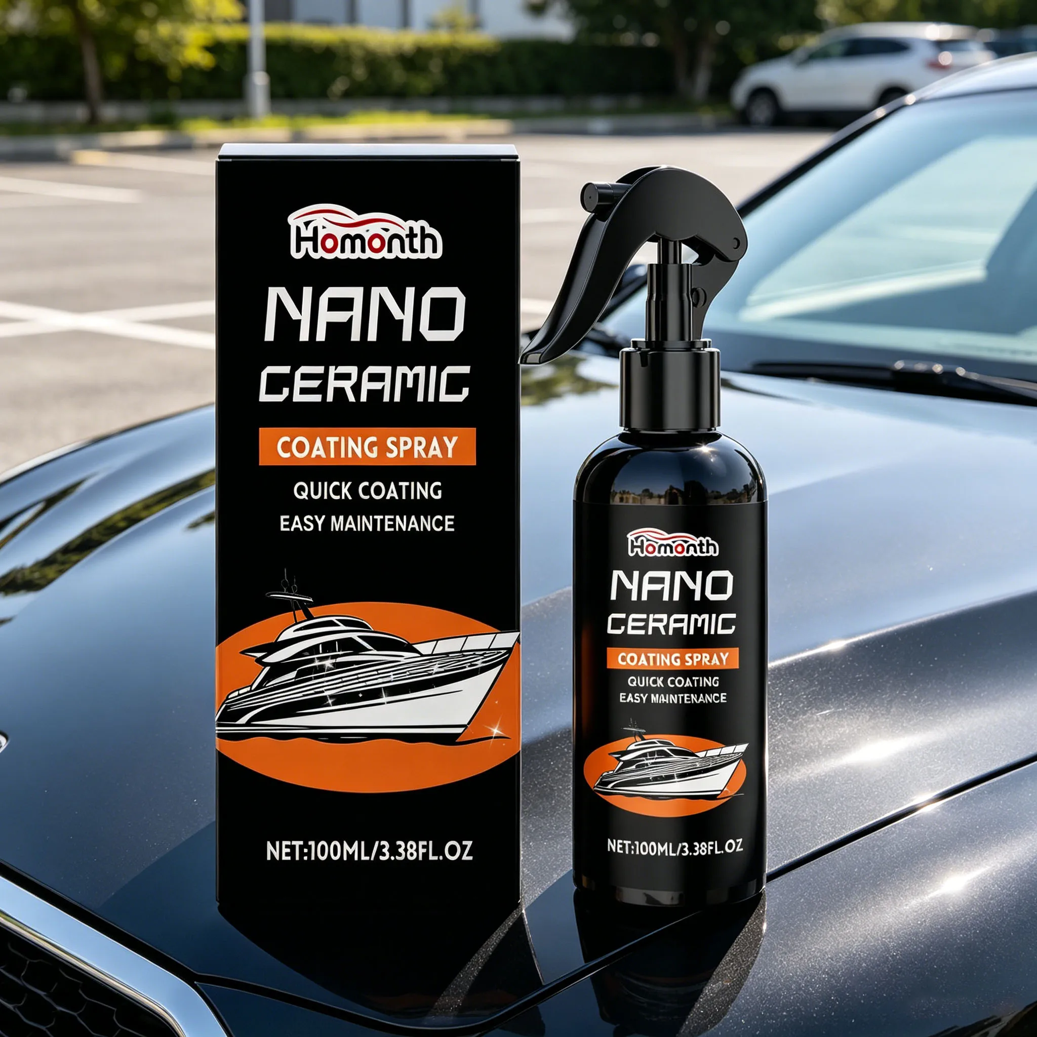 Car Ceramic Nano Coating Liquid Anti UV Enhances Gloss Waterproof Anti-Fouling Reduce Oxidation Hydrophobic Polish Coating Spray