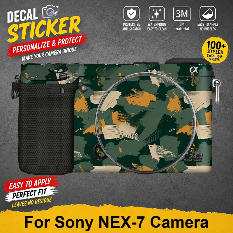 PrizMo Skin For Sony NEX-7 Decal Skin Vinyl Wrap Film Camera Body Protective Sticker Protector Coat NEX7 NEX 7