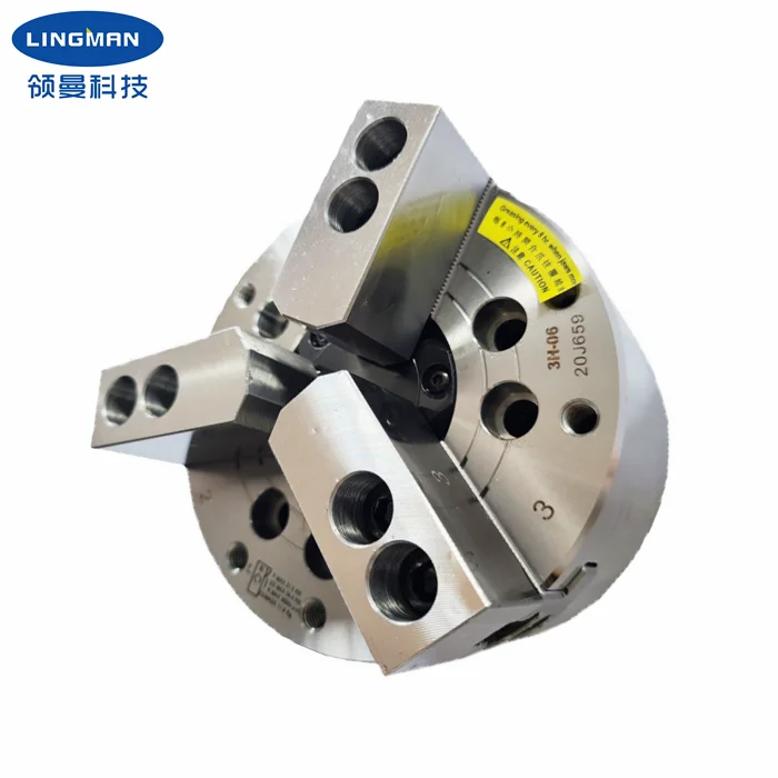 

Lingman 8 Inch High-quality High-speed Hollow Power Chuck Three-jaw Chuck Wedge-shaped Large Hole Diameter