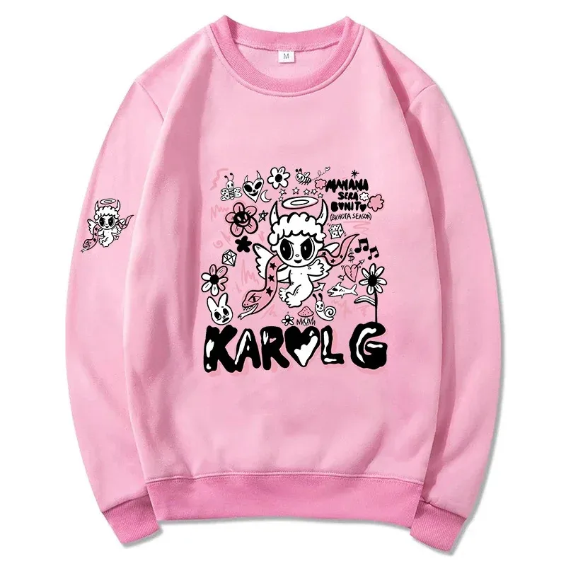 

zz04zz122024 Hot Sale 's Karol G Manana Printed Hoodie Men Women Vintage Casual Multicolor Unisex Long Sleeve Pullover