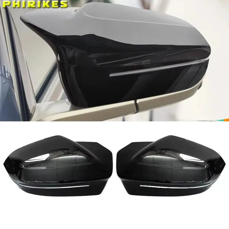 

Сменная крышка зеркала заднего вида из АБС-пластика + настоящего углеродного волокна для BMW 5 серии G60 G61 G68 7 серии G70 M5 G90 X3 G45 2024