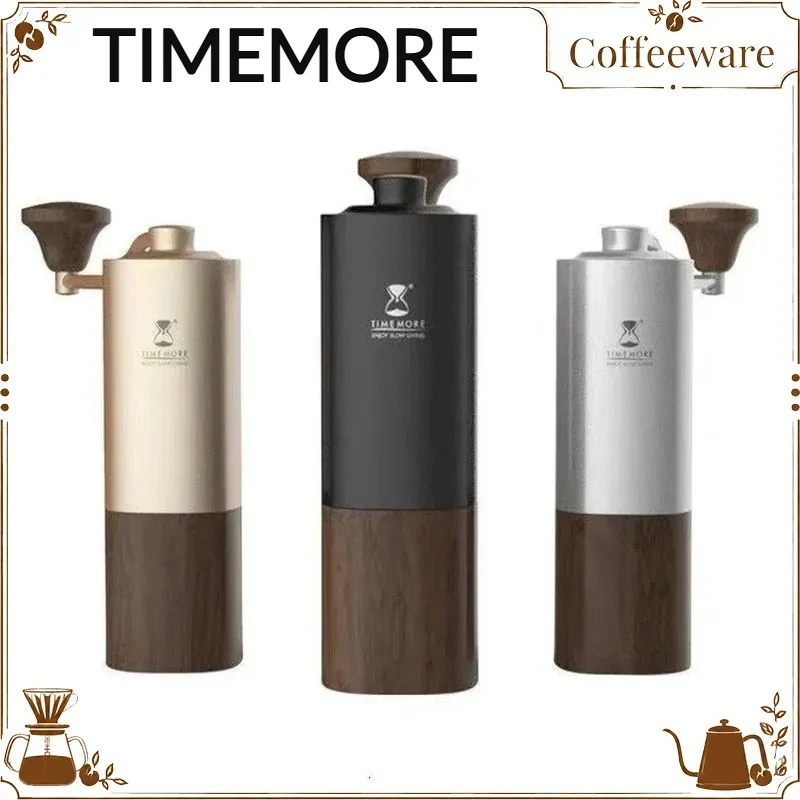 TIMEMORE Manual Coffee Bean Grinder Chestnut G1 G3 Professional Portable Stainless Steel Wood Home Outdoor Coffee Brewing