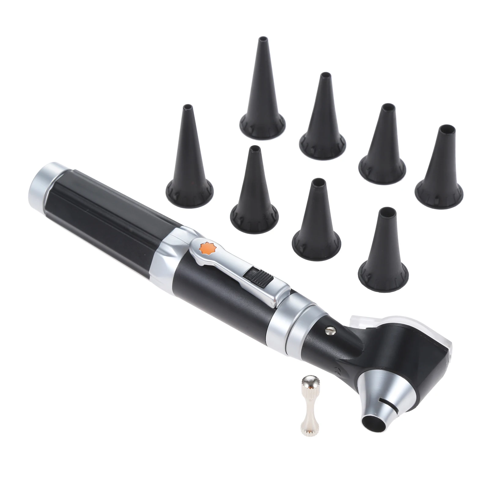Otoskop-Set mit 3-facher Vergrößerung, Ohrspiegel mit Licht, 4 Spekulumspitzen, 2,4 mm–5 mm, Ohrinfektionsdetektor, passend für Erwachsene, Kinder, ältere Menschen, Haustiere