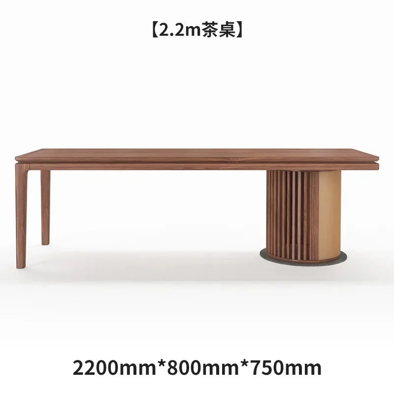 Wabi Sand Wind Simple Log Tea Table and  Reception Tea Table and Chair